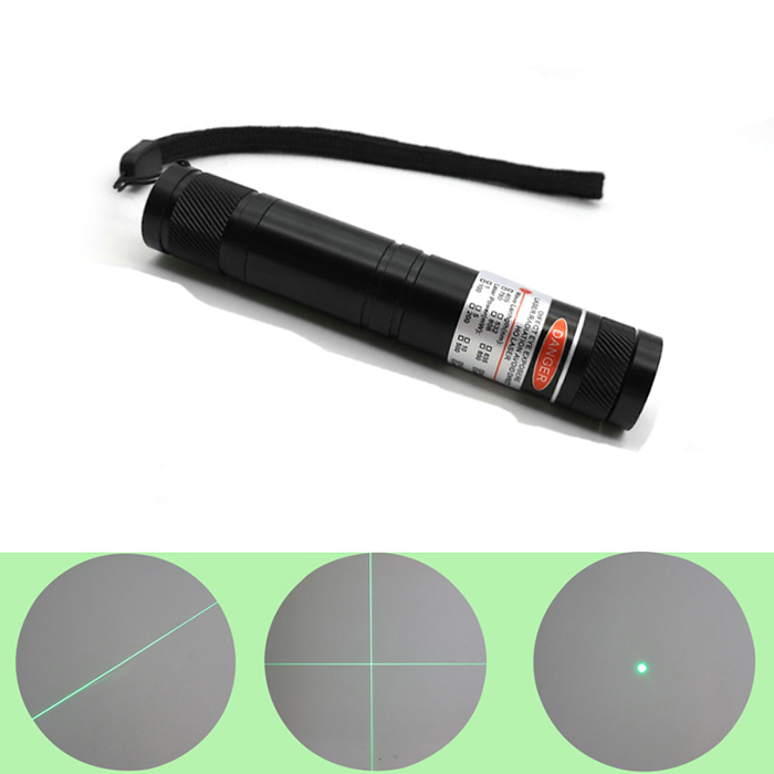 Green Portable Locator Dot/Line/Crosshair Optional 532nm 100mW Laser Positioning